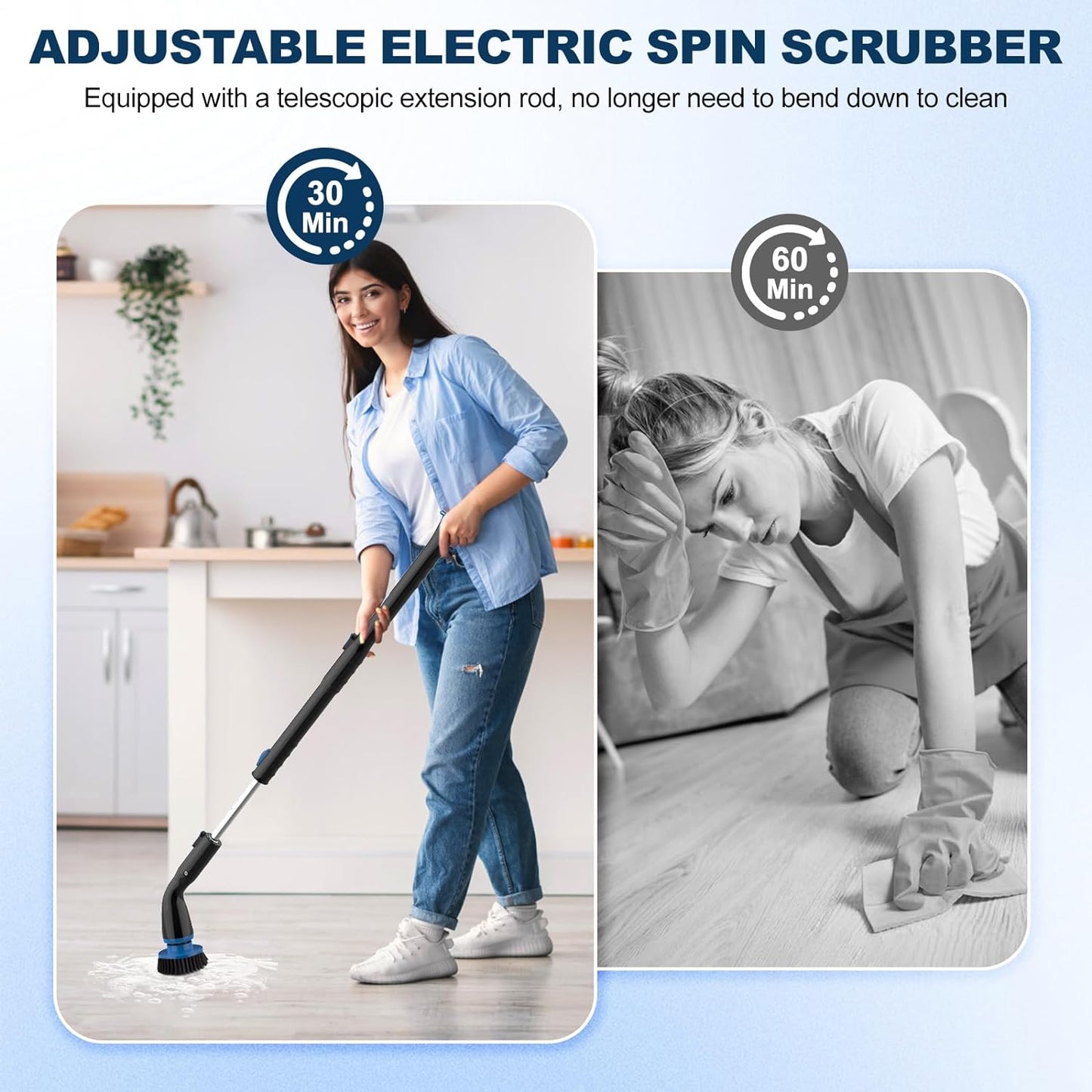 Electric Spin Scrubber, Cordless Cleaning Brush - Leilani Your Home Girls' Shop