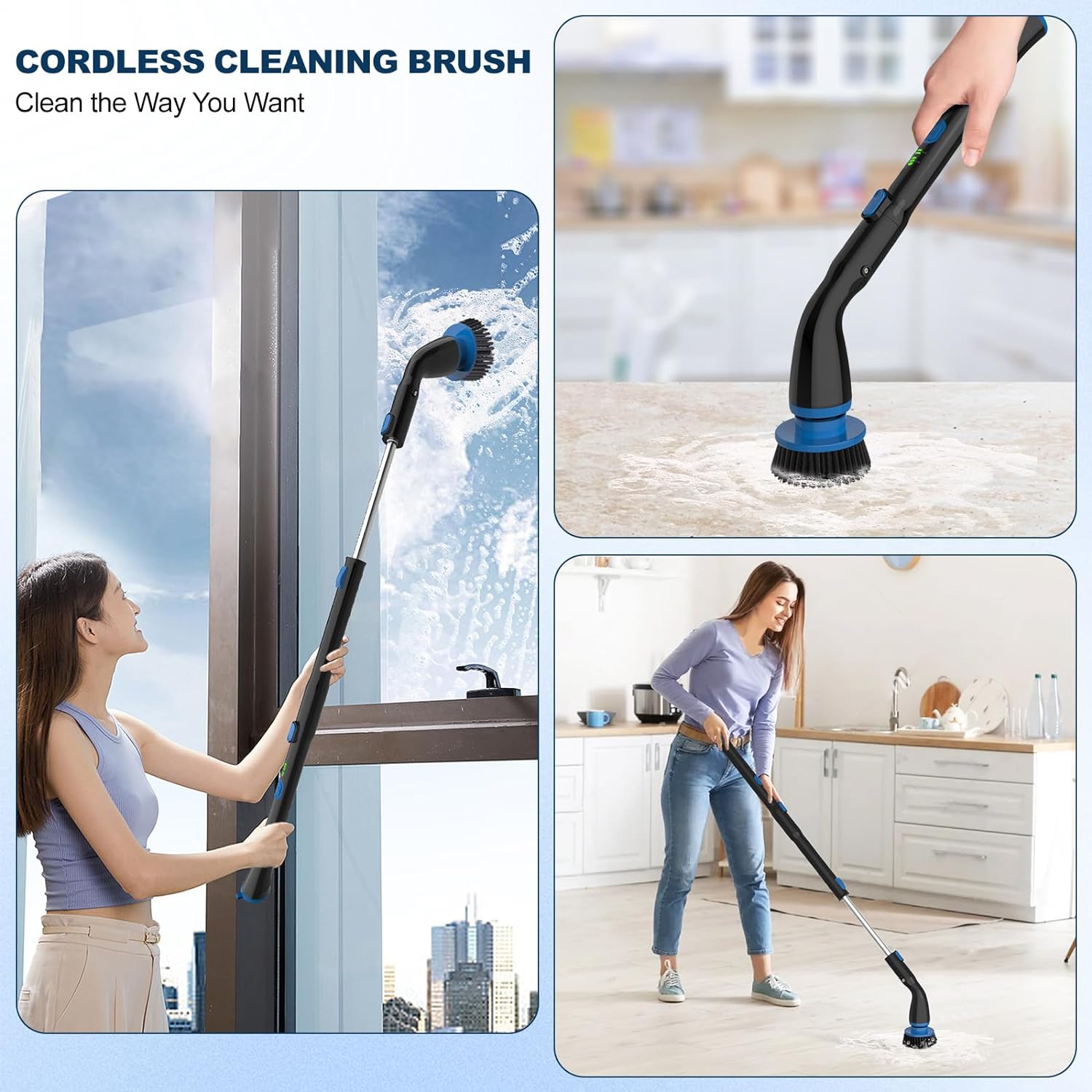 Electric Spin Scrubber, Cordless Cleaning Brush - Leilani Your Home Girls' Shop